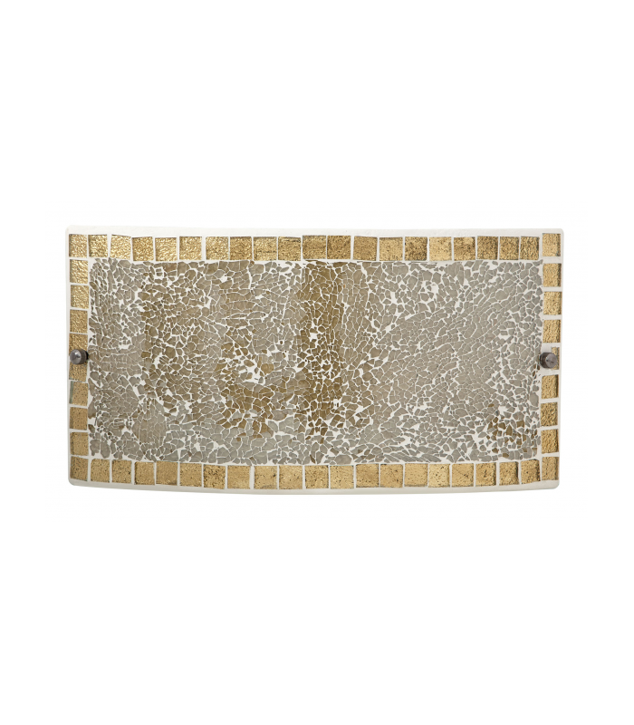 Aplique Rectangular Carbono Ámbar 1xE27
