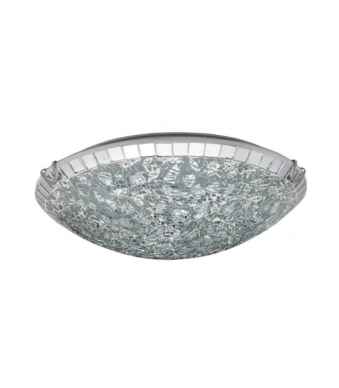 Plafón Redondo Carbono Cromo 3xE27 40D