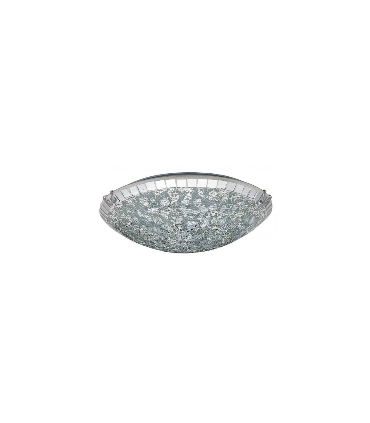 Plafón Redondo Carbono Cromo 3xE27 40D