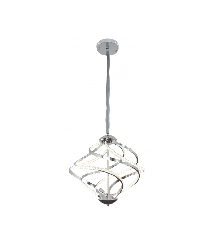 Lámpara Colgante Elite 111W Cristal Cromo