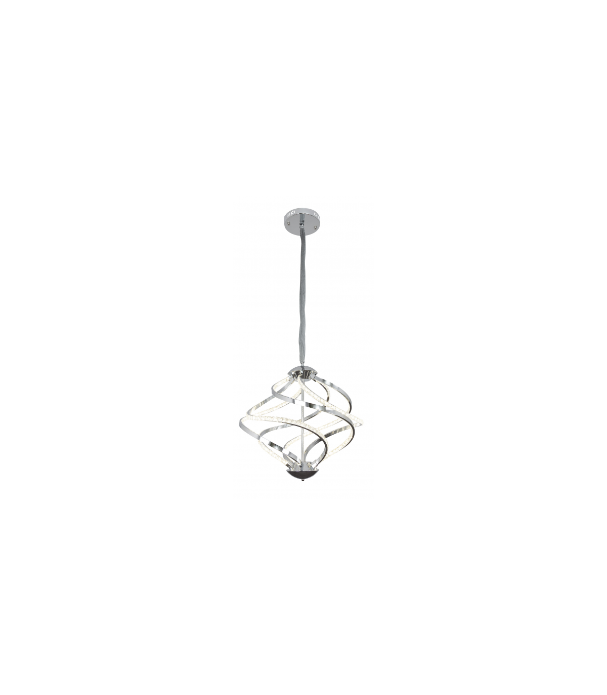 Lámpara Colgante Elite 111W Cristal Cromo