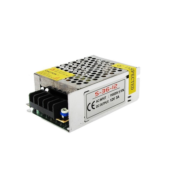 Fuente alimentación 36W (DC 12V) 3A IP20