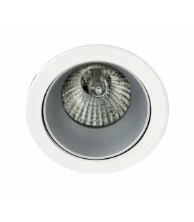 Empotrable Alfabeto Perla Plata/Blanco 8D Orientable