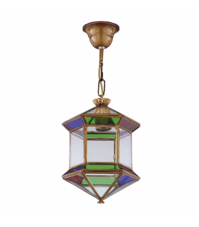 Farol Granadino Hexagonal 1xE27 Varios Colores