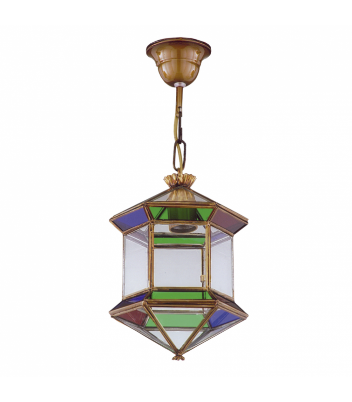 Farol Granadino Hexagonal 1xE27 Varios Colores