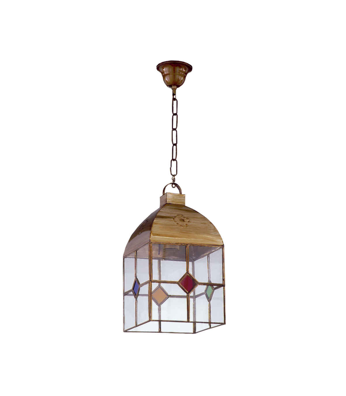 Farol Granadino 4 Caras grande 1xE27 Varios Colores