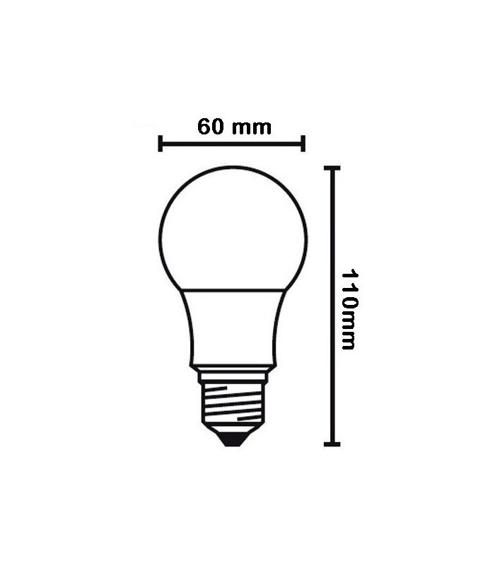Bombilla LED 10W 806Lm E27 IP20 con Sensor Crepuscular