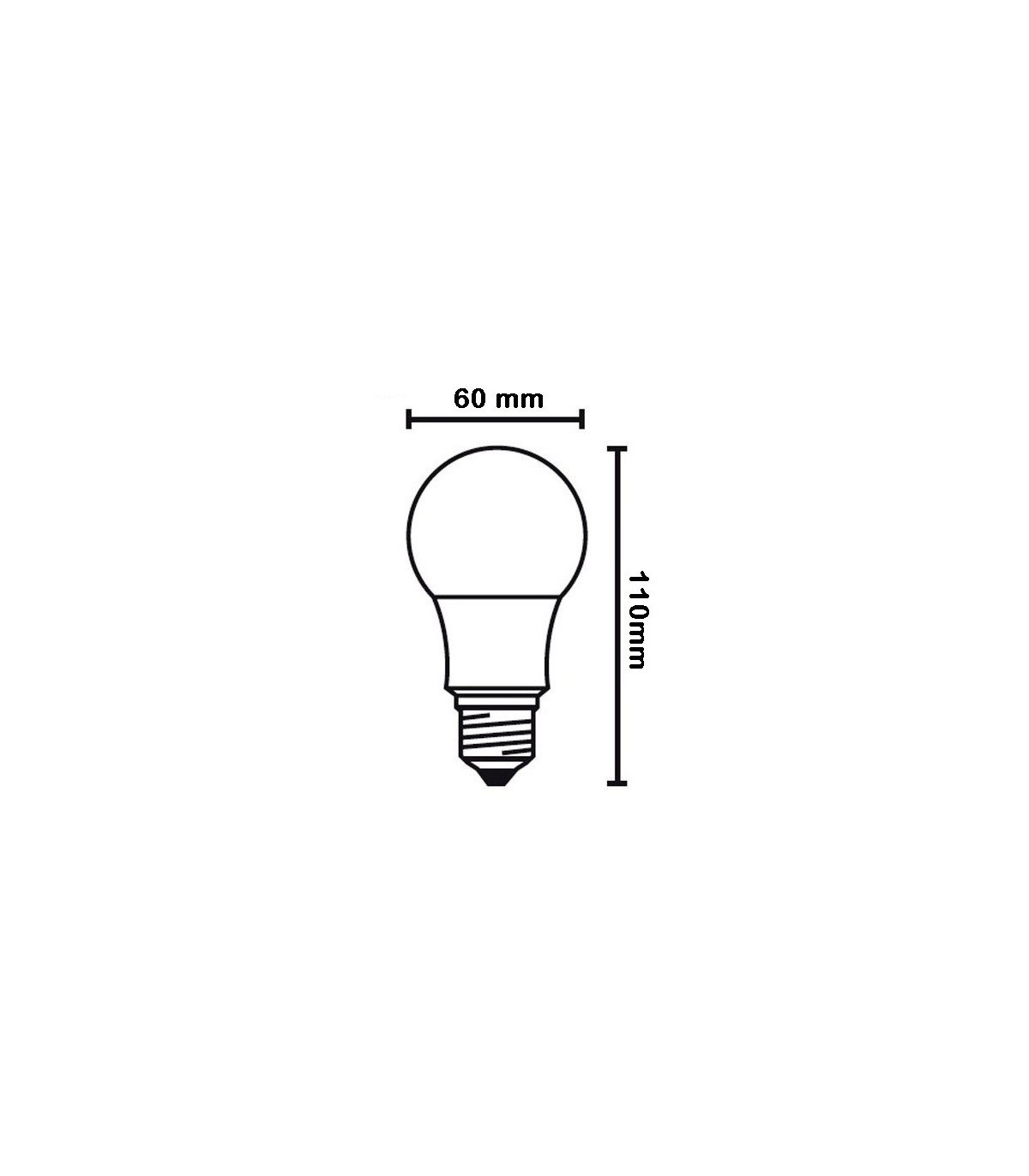 Bombilla LED 10W 806Lm E27 IP20 con Sensor Crepuscular