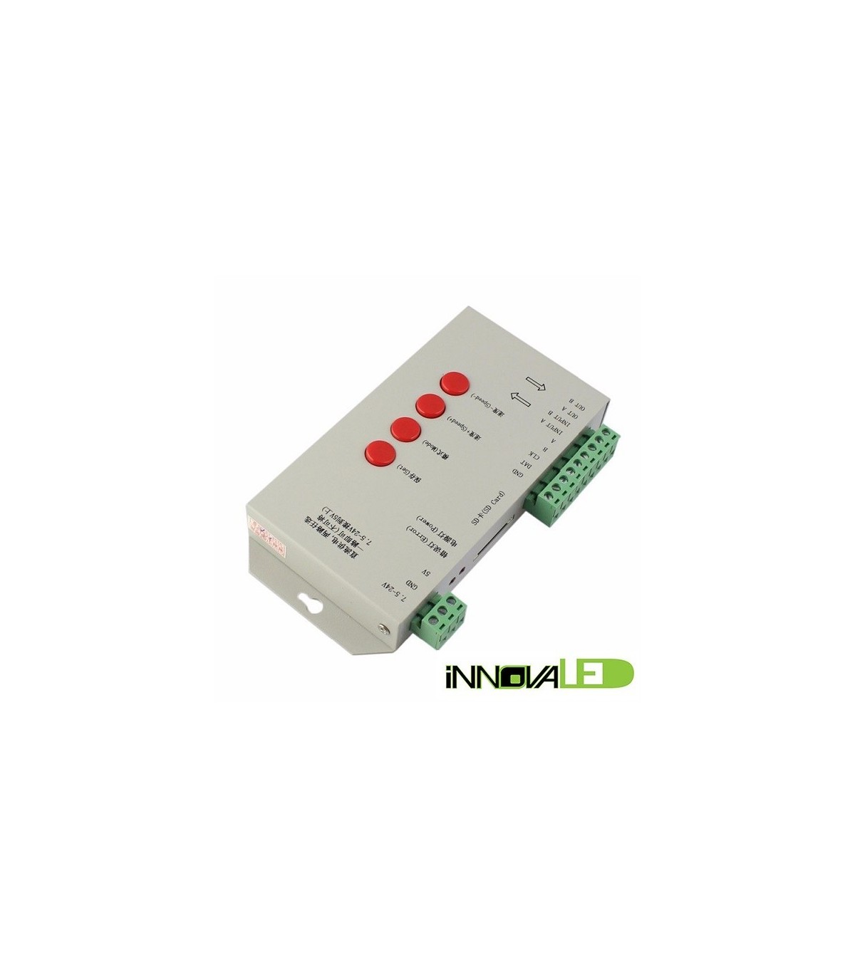 Controlador PIXEL LED RGB digital T-1000S con tarjeta SD