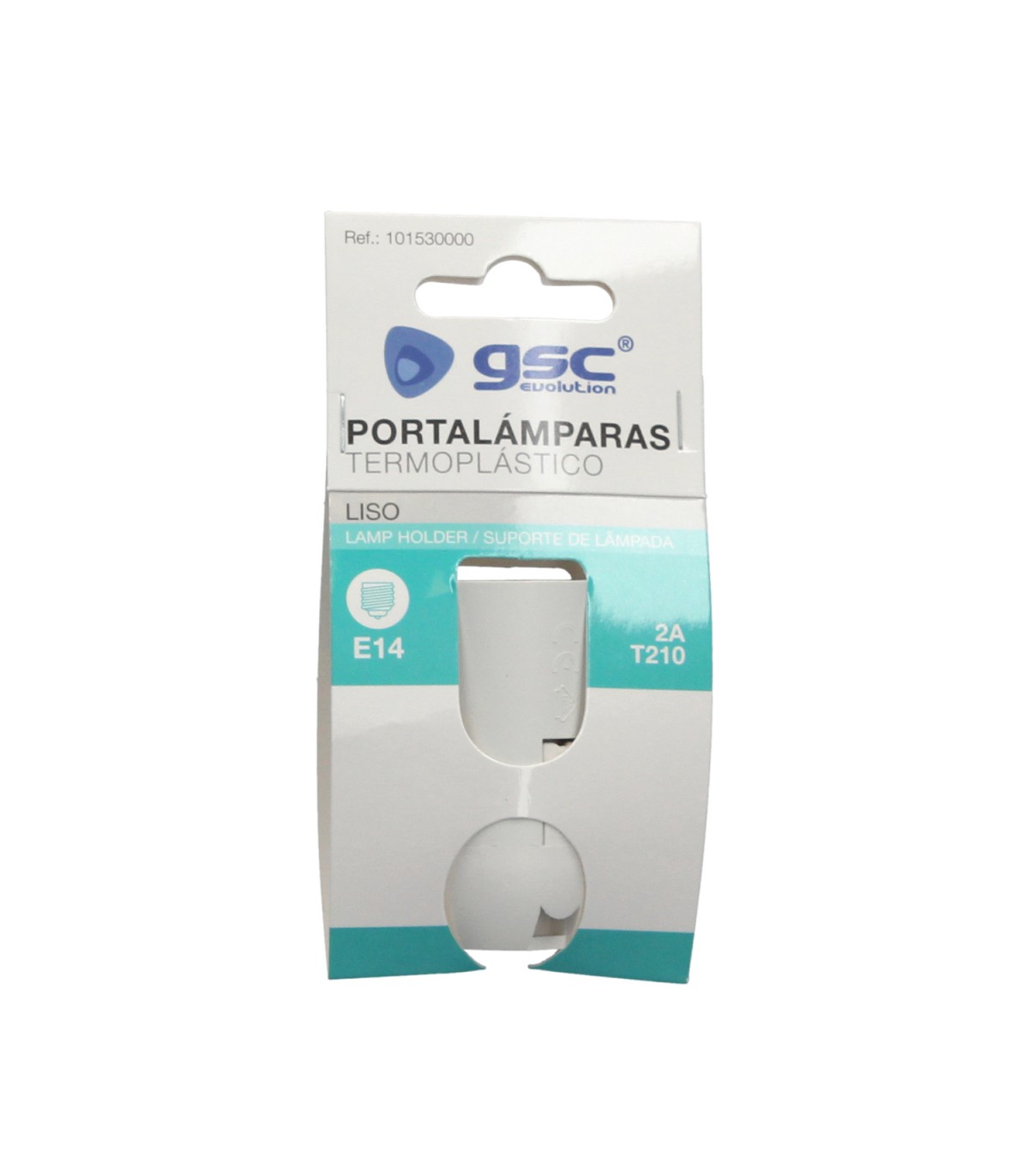 Portalámpara E14 Termoplástico Liso Blanco