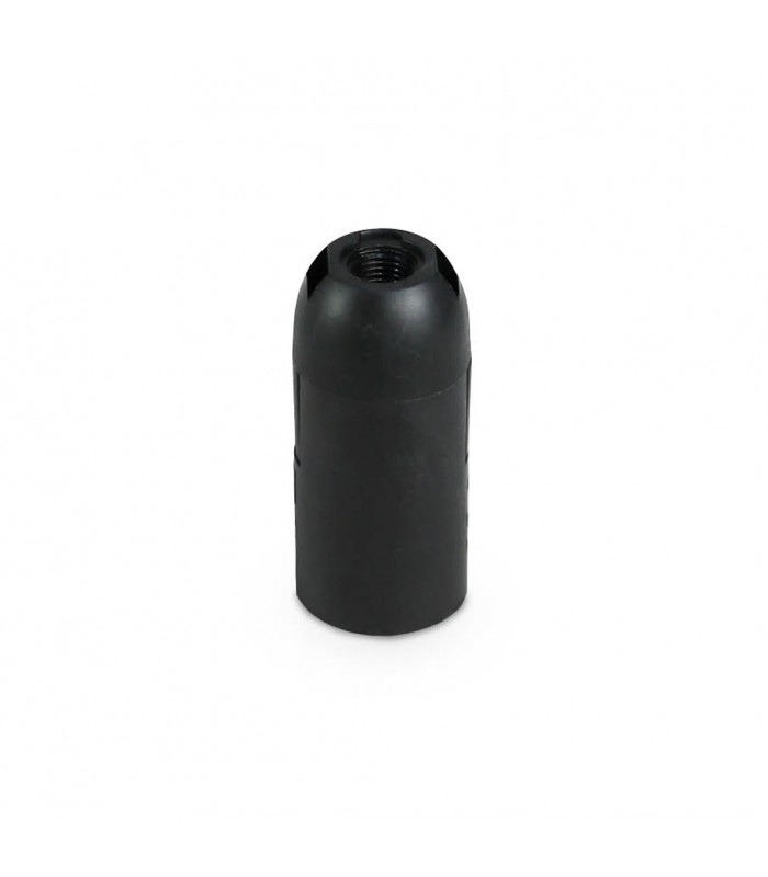 Portalámpara E14 Termoplástico Liso Negro