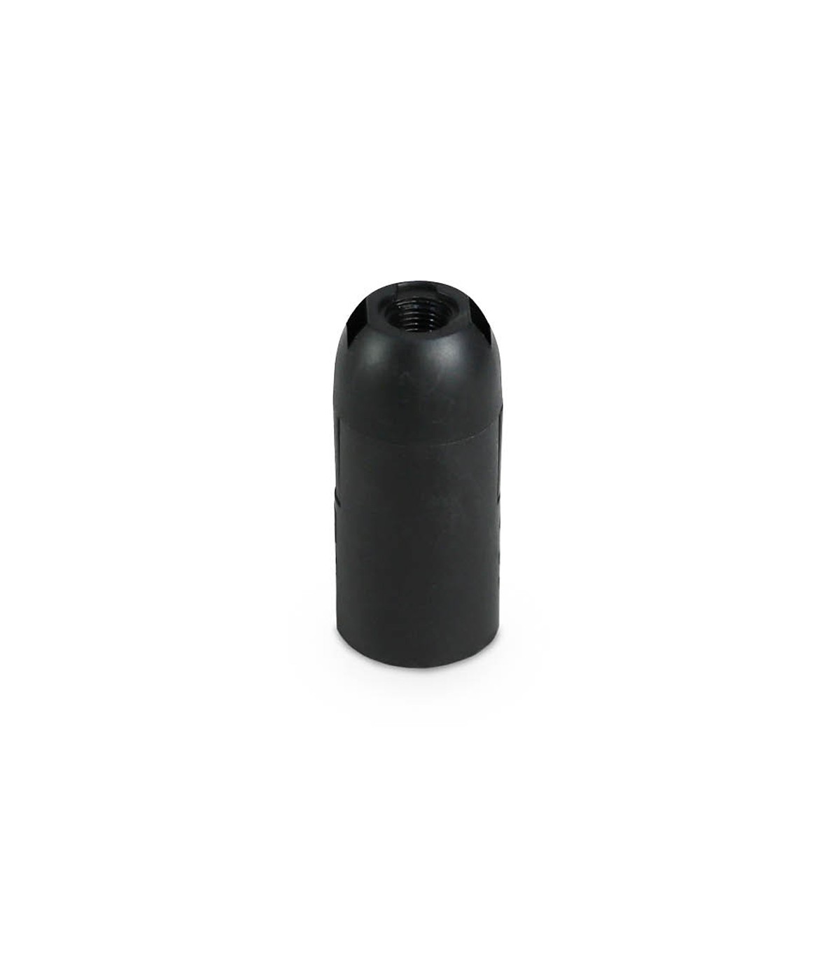 Portalámpara E14 Termoplástico Liso Negro