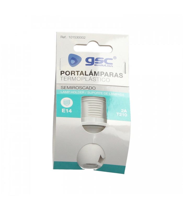 Portalámpara Semiroscado E14 Termoplástico Blanco