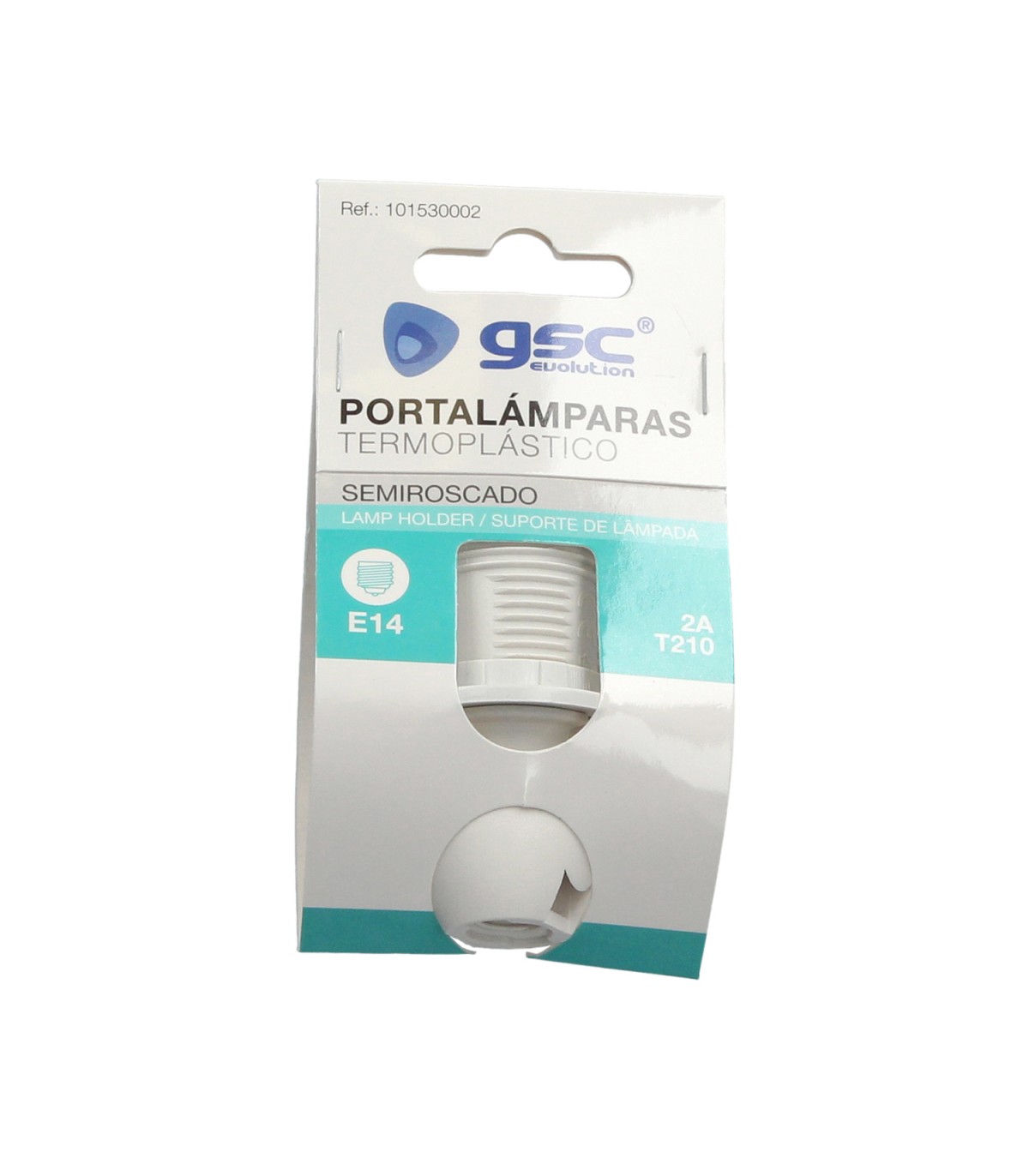 Portalámpara Semiroscado E14 Termoplástico Blanco