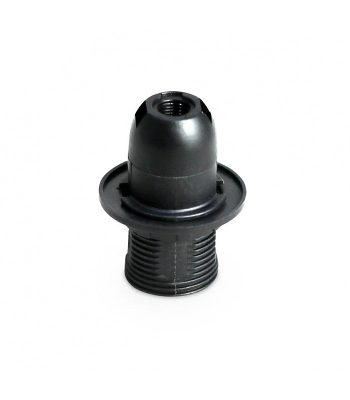 Portalámpara Semiroscado E14 Termoplástico Negro