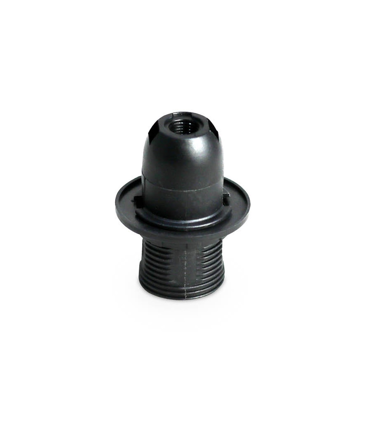 Portalámpara Semiroscado E14 Termoplástico Negro