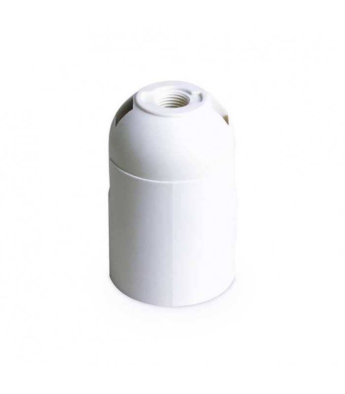 Portalámpara E27 Termoplástico Liso Blanco