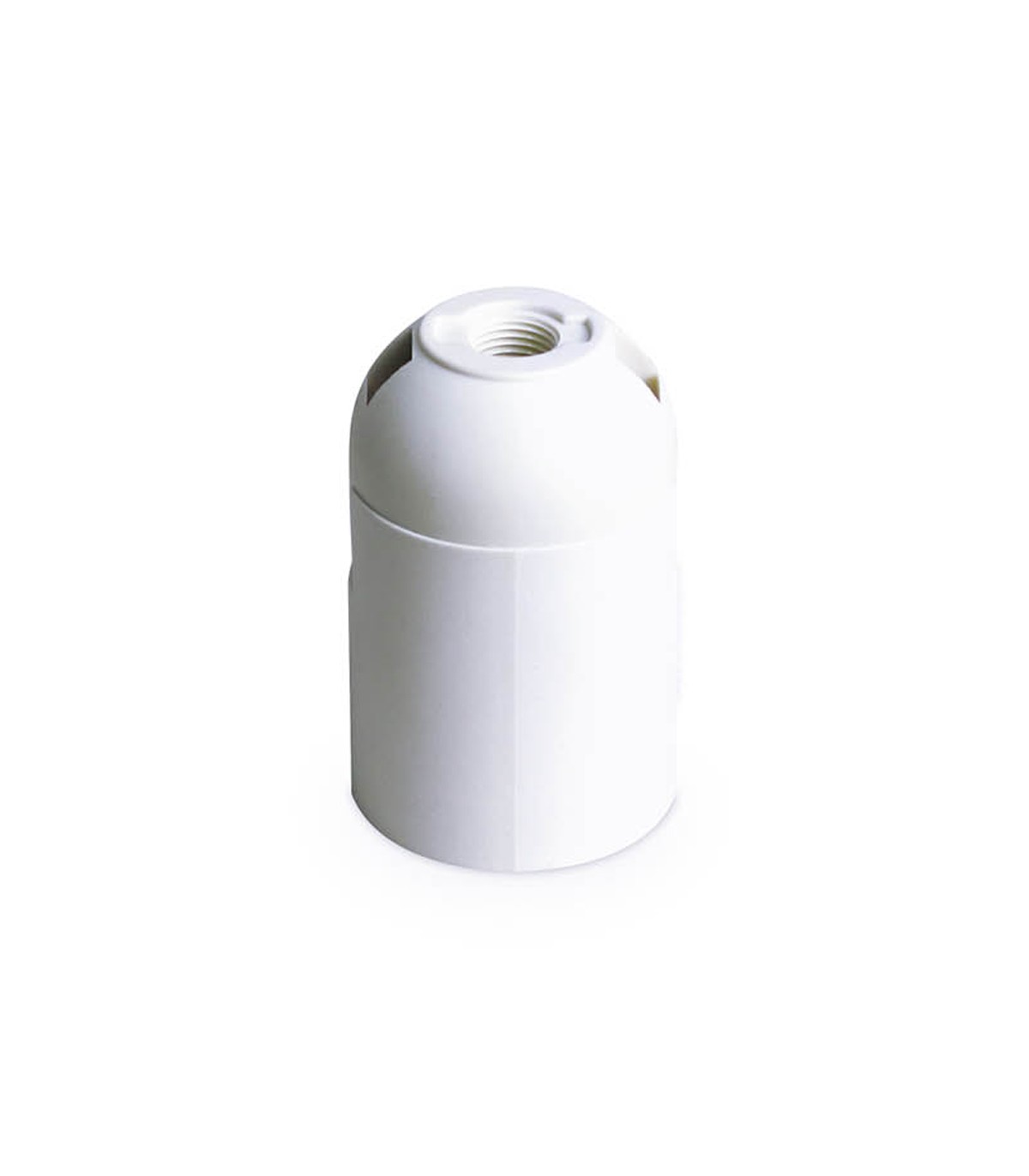 Portalámpara E27 Termoplástico Liso Blanco