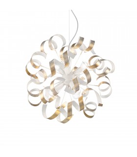 Lámpara Colgante Vortex SP6 6xE14 Blanco/Oro