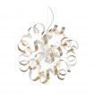 Lámpara Colgante Vortex SP6 6xE14 Blanco/Oro