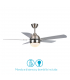 Ventilador de Techo Pontia AC 1xE27 5 Aspas Plata/Haya