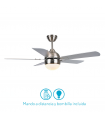 Ventilador de Techo Pontia AC 1xE27 5 Aspas Plata/Haya