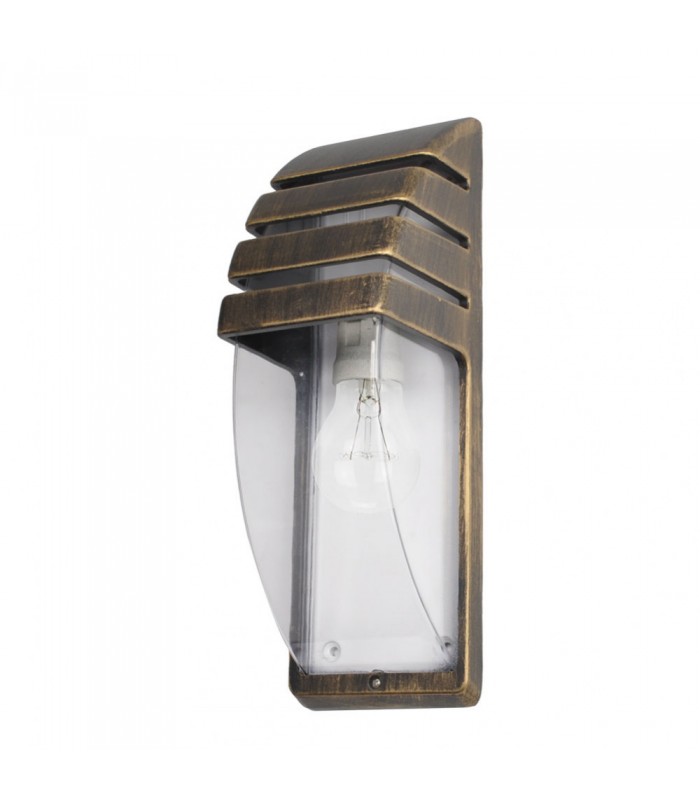 Aplique Exterior Elnath 1xE27 Oro Negro