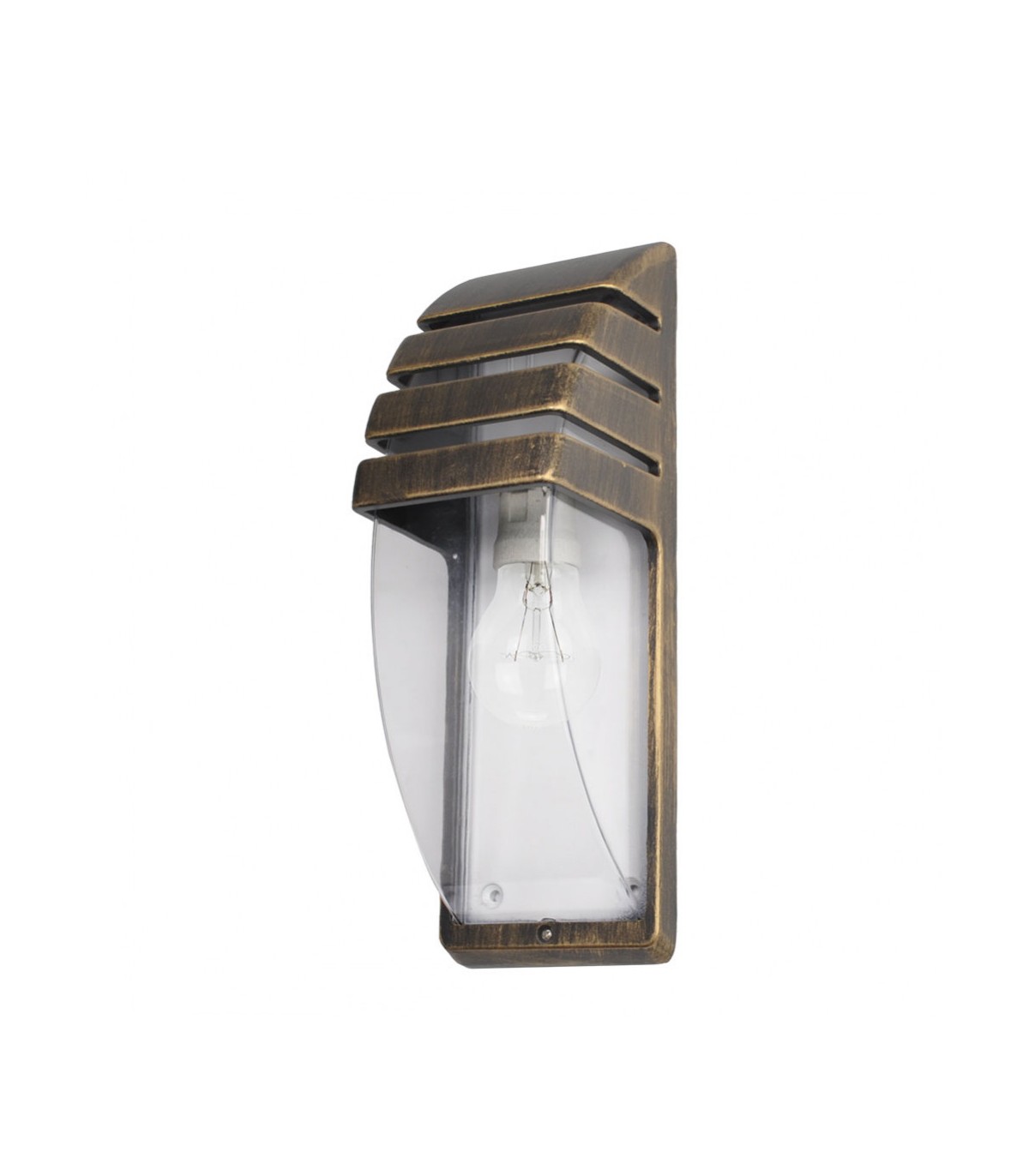 Aplique Exterior Elnath 1xE27 Oro Negro