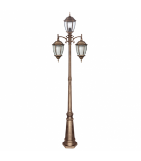 Farola Exterior Tomillo 3xE27 Bronce/Oro