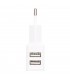 Cargador 230V A 2 USB Tipo A 5V/2A 10W
