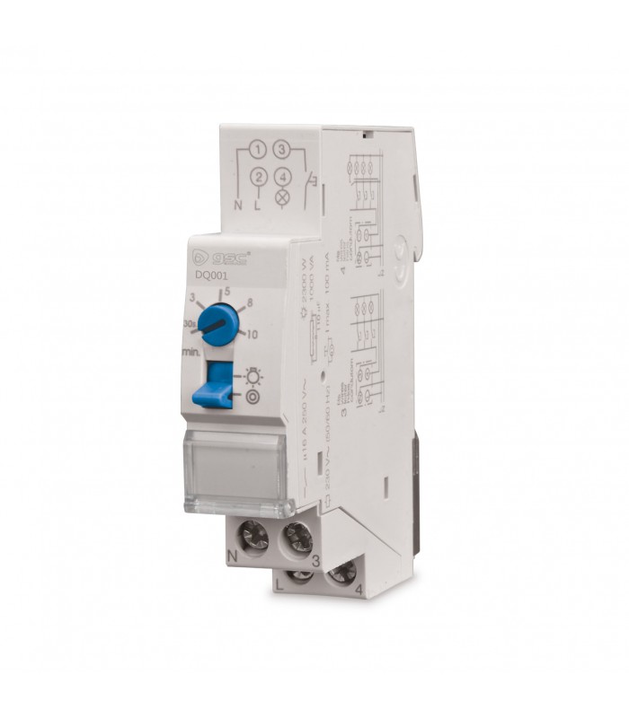 Reloj Escalera DIN 2300W 16A 250V