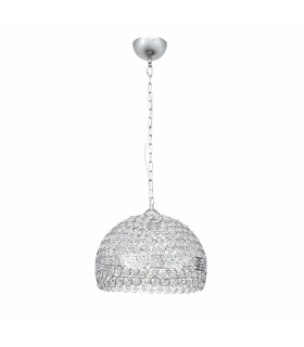 Lámpara colgante Nemes 1xE27 Tulipa Cristal Cromo Ø30