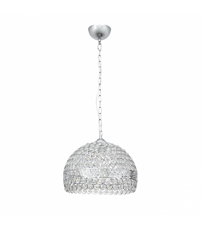 Lámpara colgante Nemes 1xE27 Tulipa Cristal Cromo Ø30