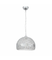 Lámpara colgante Nemes 1xE27 Tulipa Cristal Cromo Ø30