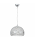Lámpara colgante Nemes 1xE27 Tulipa Cristal Cromo Ø35