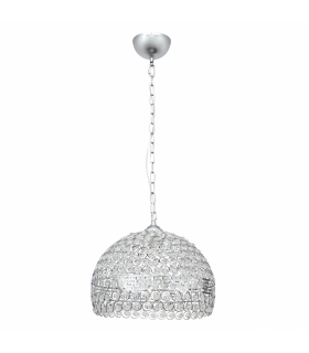 Lámpara colgante Nemes 1xE27 Tulipa Cristal Cromo Ø35