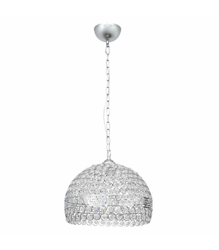 Lámpara colgante Nemes 1xE27 Tulipa Cristal Cromo Ø35