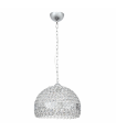 Lámpara colgante Nemes 1xE27 Tulipa Cristal Cromo Ø35