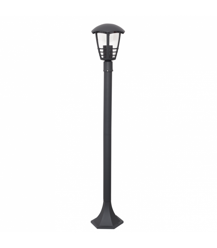Farola Exterior Terva 1xE27 IP44 Antracita 100cm Alto