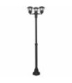 Farola Exterior Terva 3xE27 IP44 Antracita 177cm Alto