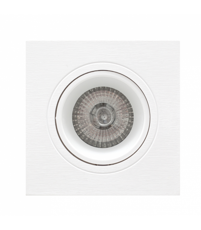 Aro Empotrable Led Basculante Oniro GU10 Cuadrado Blanco