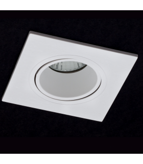 Aro Empotrable Led Basculante Oniro GU10 Cuadrado Blanco