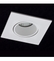 Aro Empotrable Led Basculante Oniro GU10 Cuadrado Blanco
