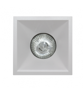 Aro Empotrable Led Fijo Oniro GU10 Cuadrado Blanco