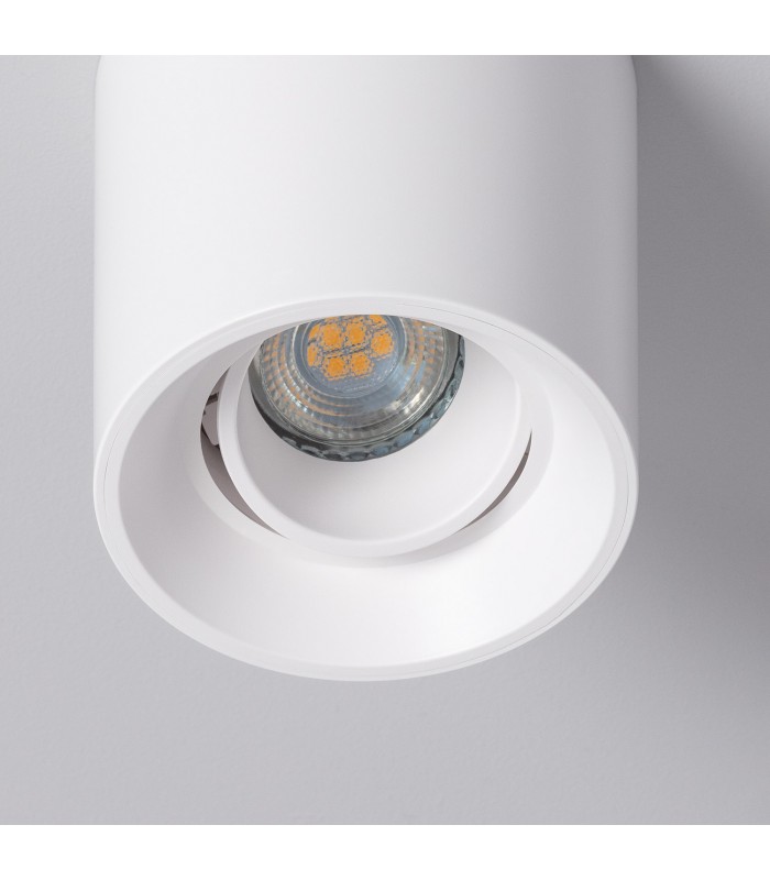 Aplique Basculante Superficie Cilíndrico Blanco IP20 GU10