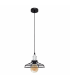 Lámpara Colgante Pascal 1xE27 Negro/Cromo