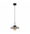 Lámpara Colgante Pascal 1xE27 Negro/Cromo