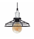 Lámpara Colgante Pascal 1xE27 Negro/Cromo