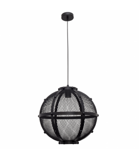 Lámpara Colgante Lumiere Bola 1xE27 Negro Regulable