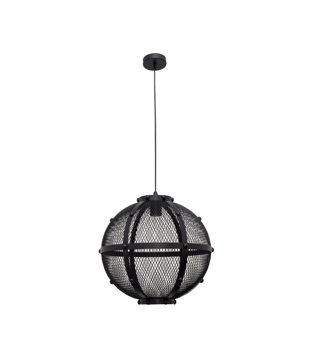 Lámpara Colgante Lumiere Bola 1xE27 Negro Regulable